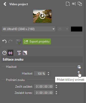 Jak na video, přidat klíčový bod