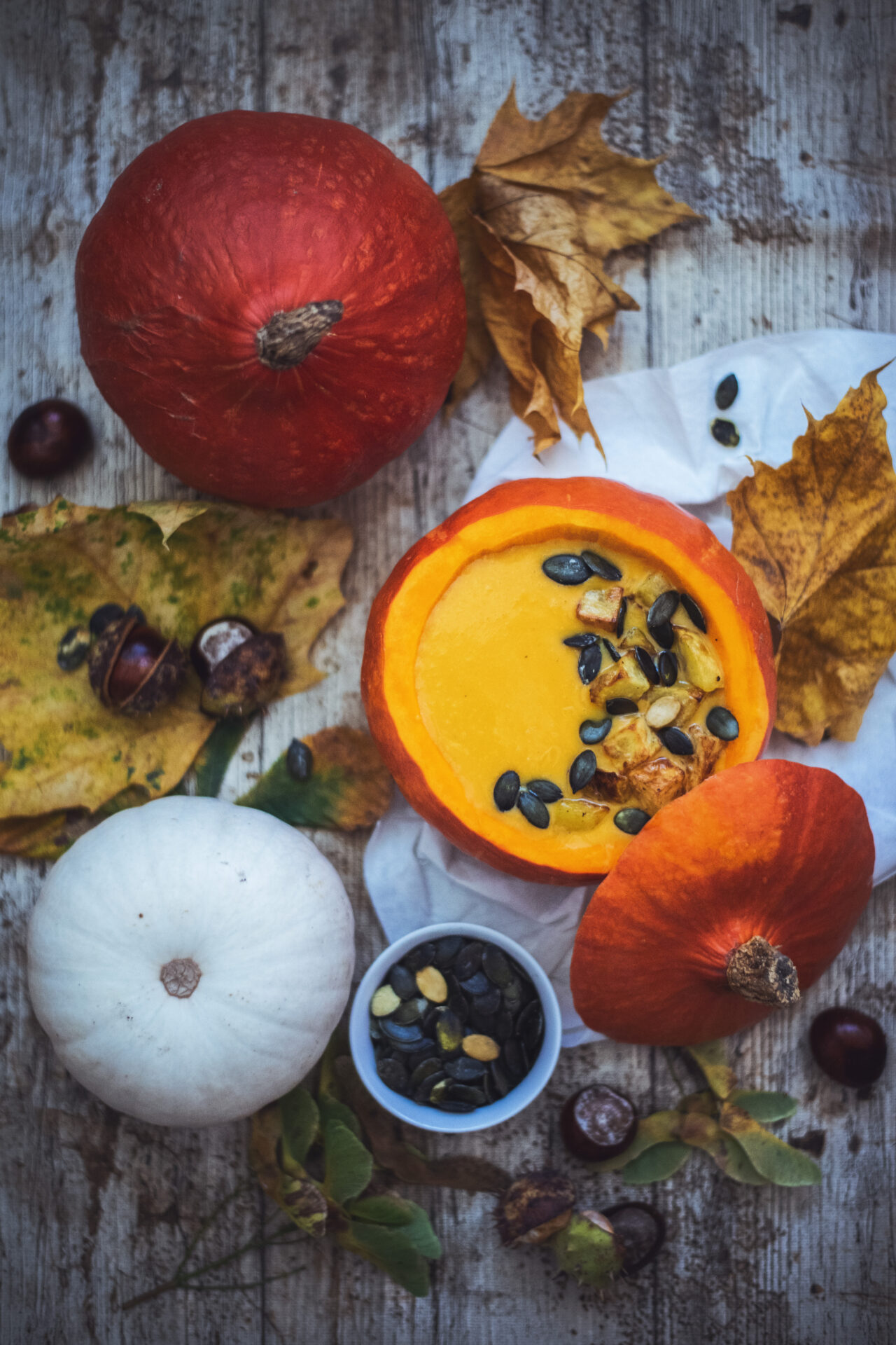 Jak na focení jídla, dýňová polévka