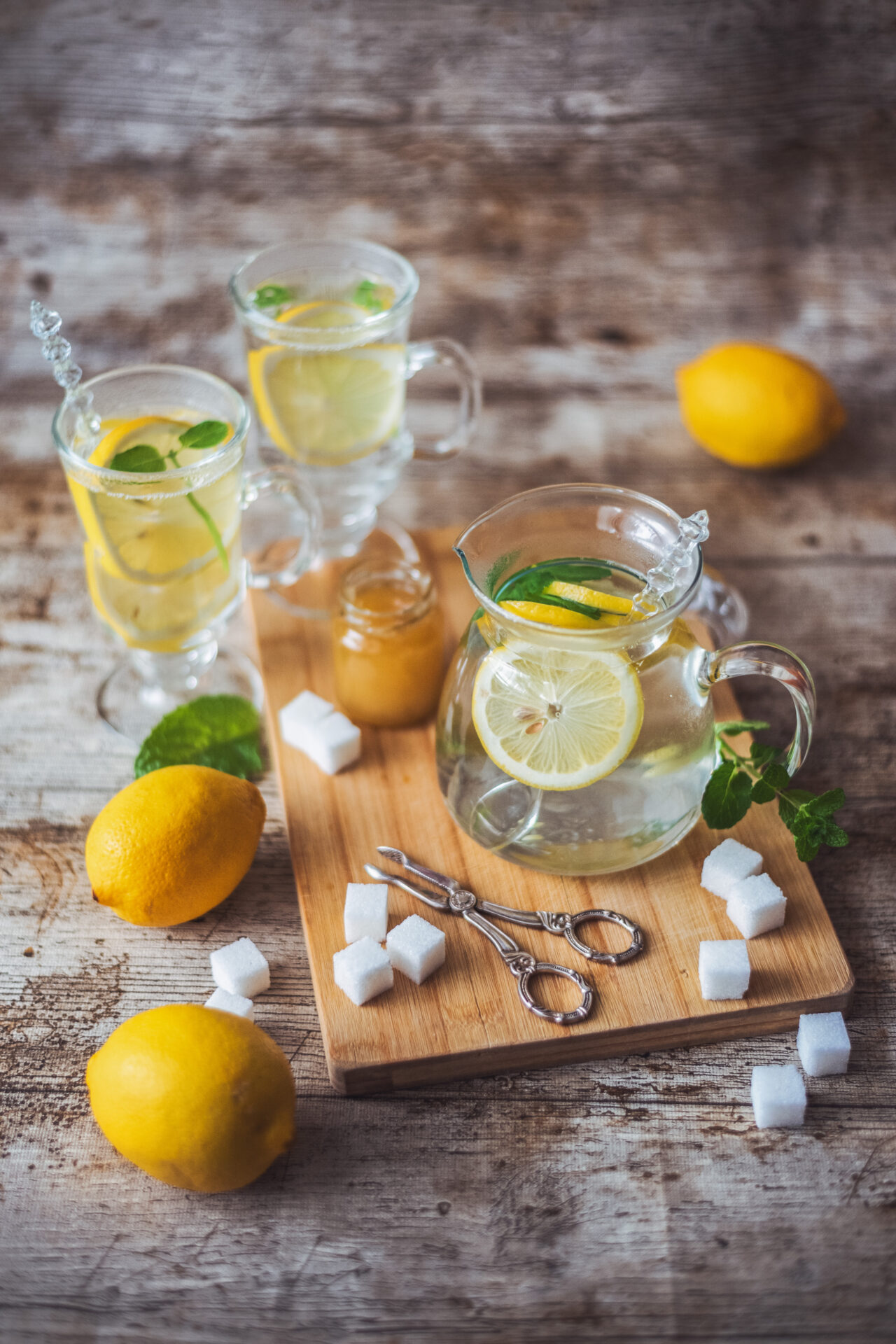 Jak na focení jídla, denní světlo, citrónová limonáda, citronáda