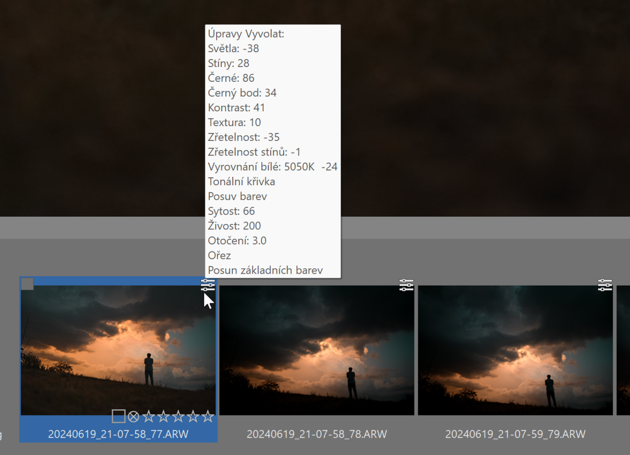 Nedestruktivní úpravy – ikona nedestruktivních úprav