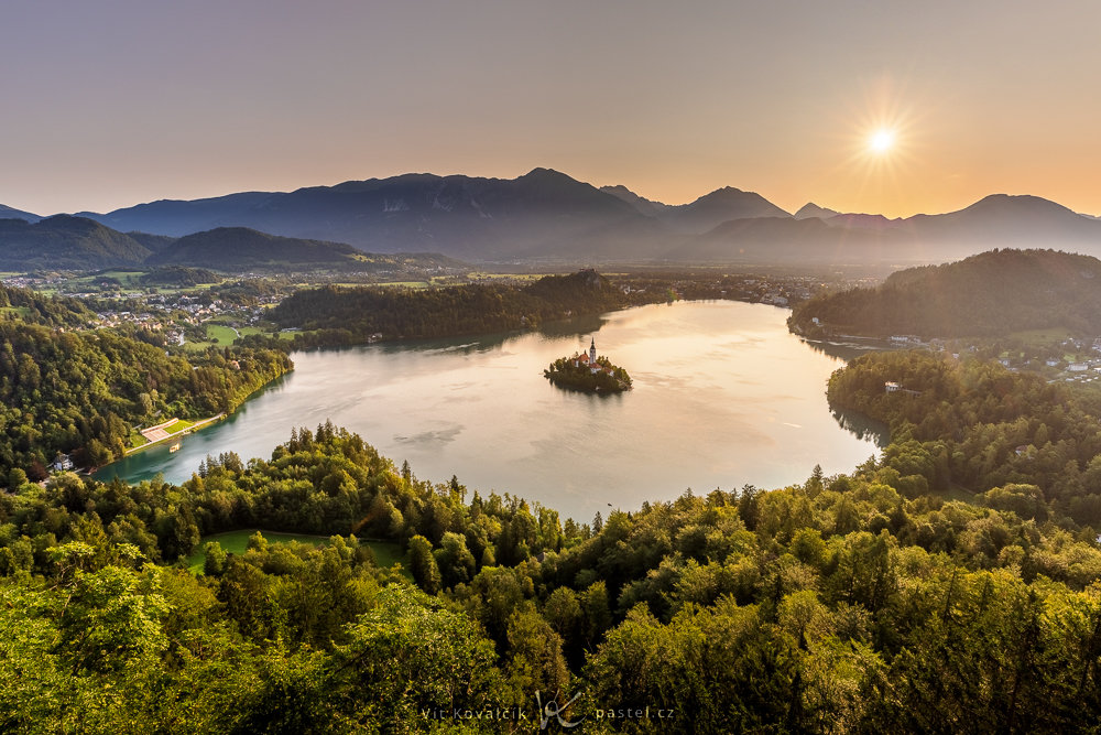 Příběh fotografie: jezero Bled, pohled z Malé Osojnice