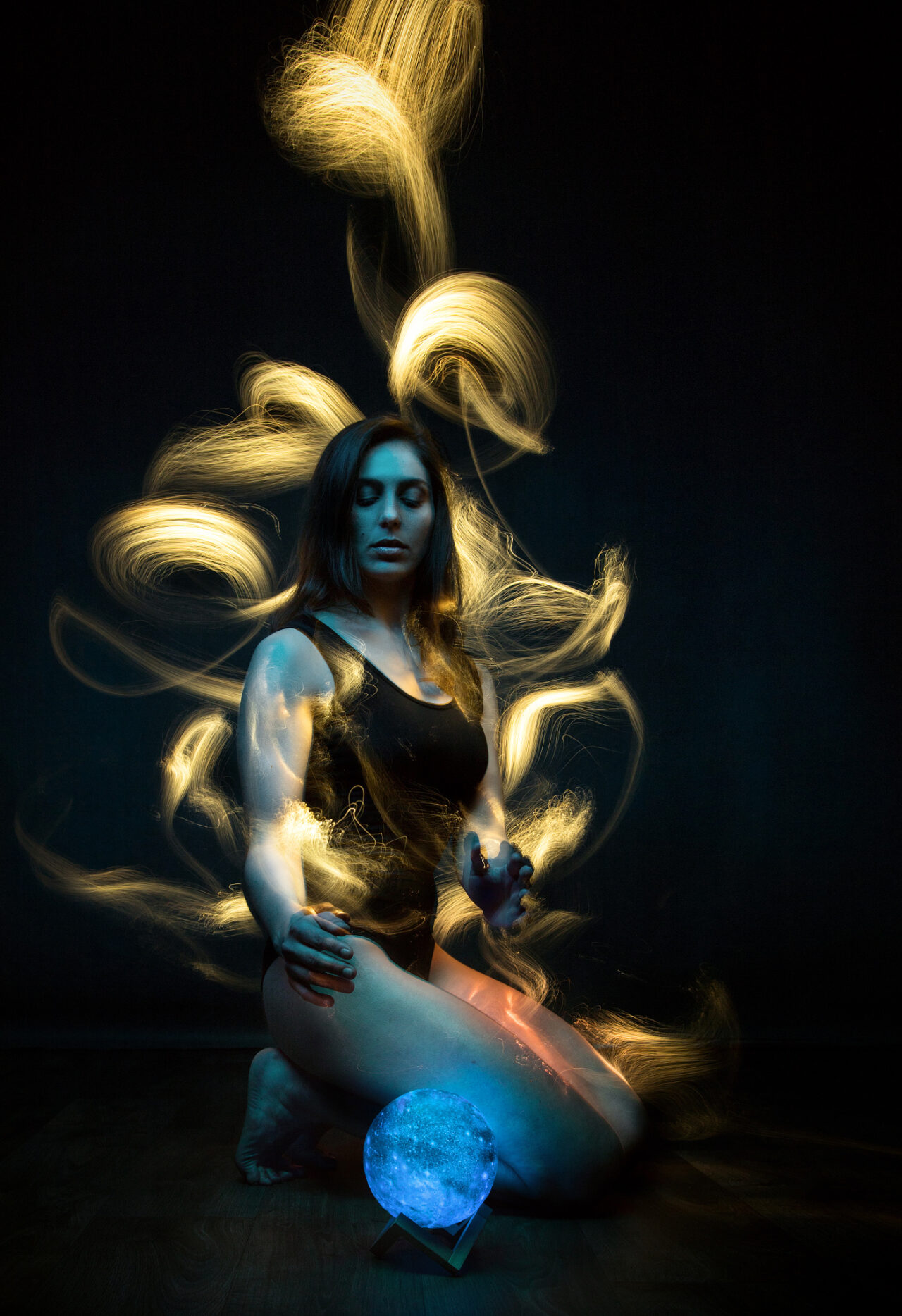 Portréty malované světlem: světelná koule