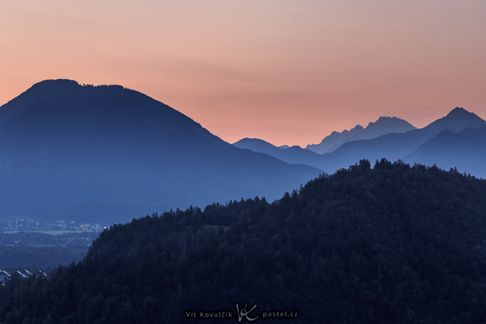 Příběh fotografie: jezero Bled, hory ubíhající do dáli