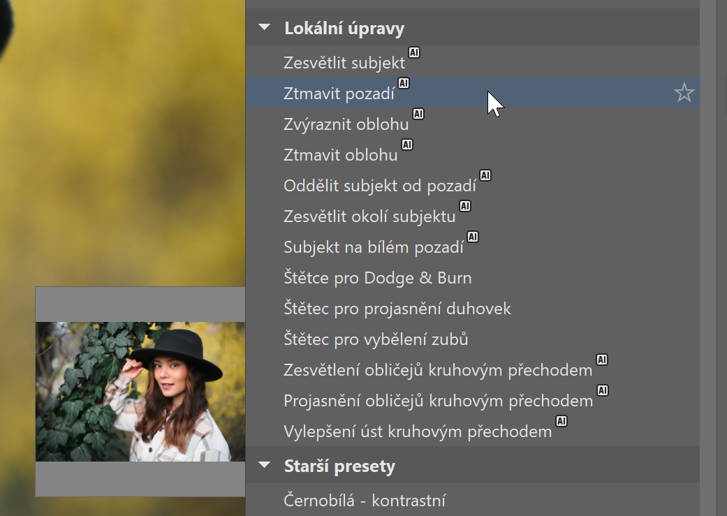 AI masky v ZPS X: Lokální úpravy fotek rychleji a přesněji – AI presety pro úpravu fotek