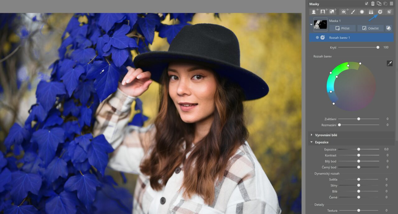 AI masky v ZPS X: Lokální úpravy fotek rychleji a přesněji – úprava podle barvy