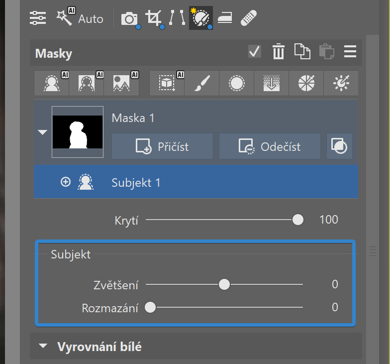 AI masky v ZPS X: Lokální úpravy fotek rychleji a přesněji – úprava masky